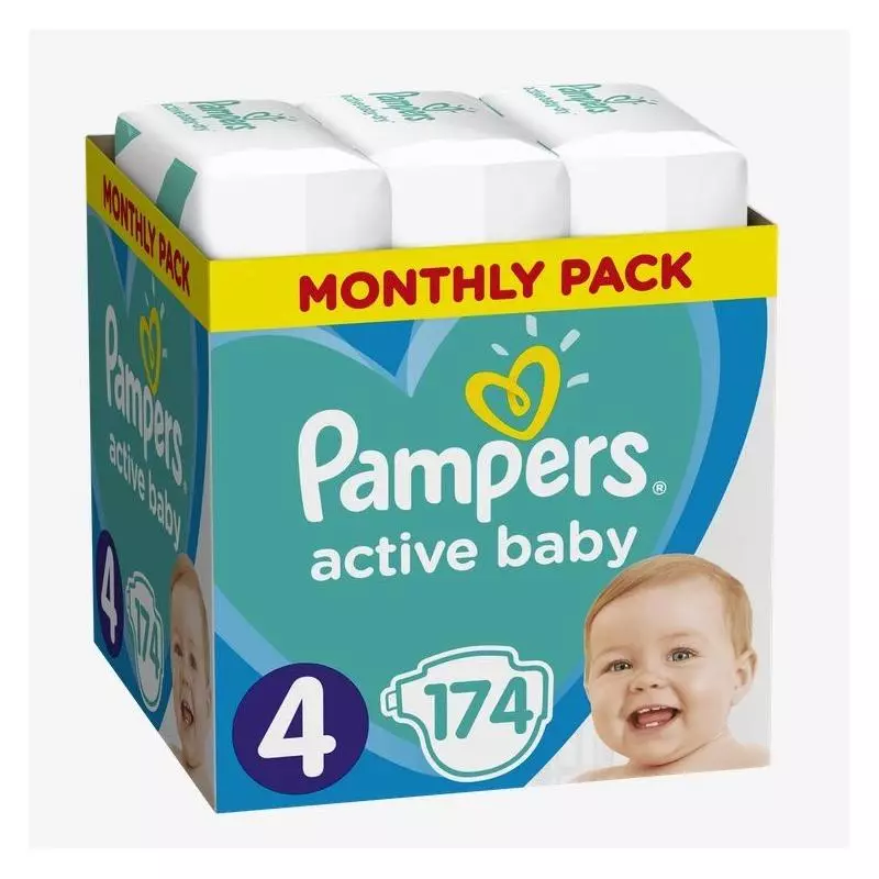 pieluchy pampers 4 174 szt