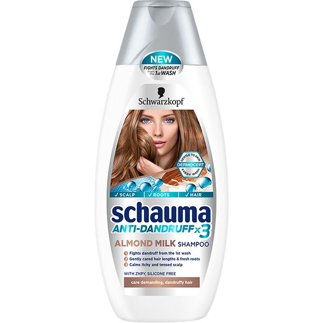 schauma anti-dandruff x3 szampon mleczko migdałowe 400 ml opinie