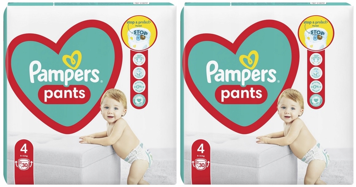 pieluchomajtki pampers 60szt