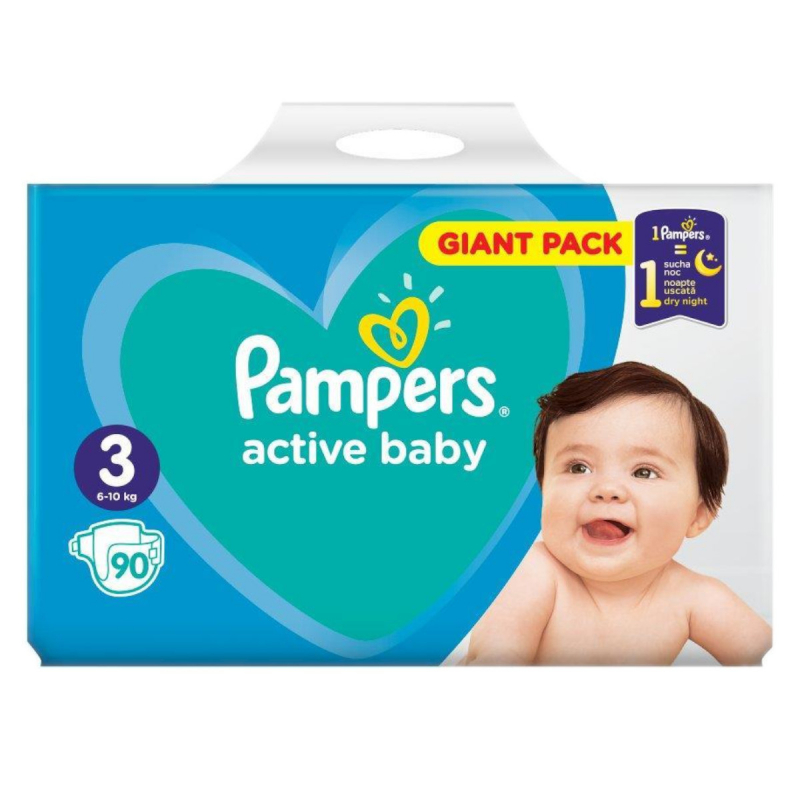 pieluszki pampers active baby-dry 3