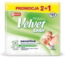 velvet baby sensitive chusteczki nawilżane