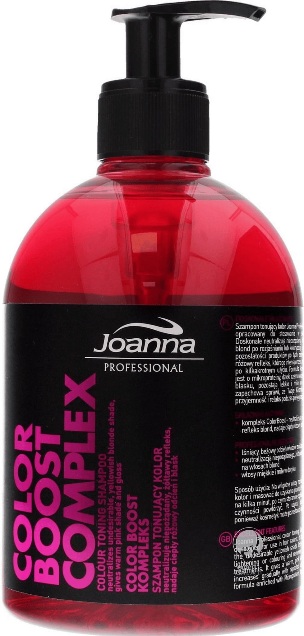 joanna color boost complex szampon różowy