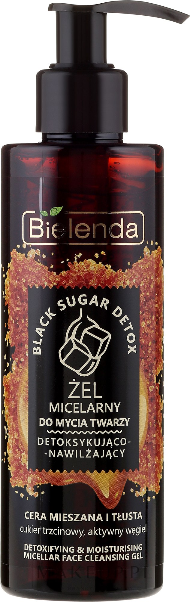 bielenda black sugar detox pianka do mycia twarzy detoksykując