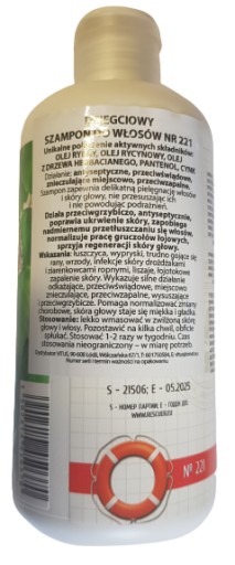 dziegciowy szampon do włosów nr 221