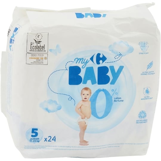 carrefour couches pampers taille 5