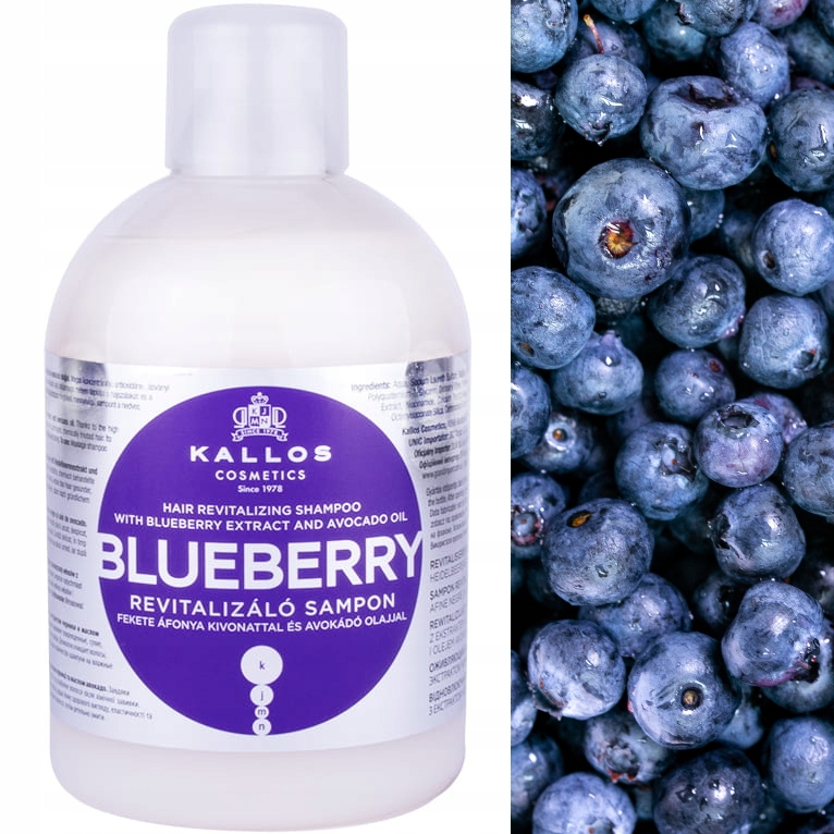 kallos kjmn blueberry jagodowy szampon 1000 ml