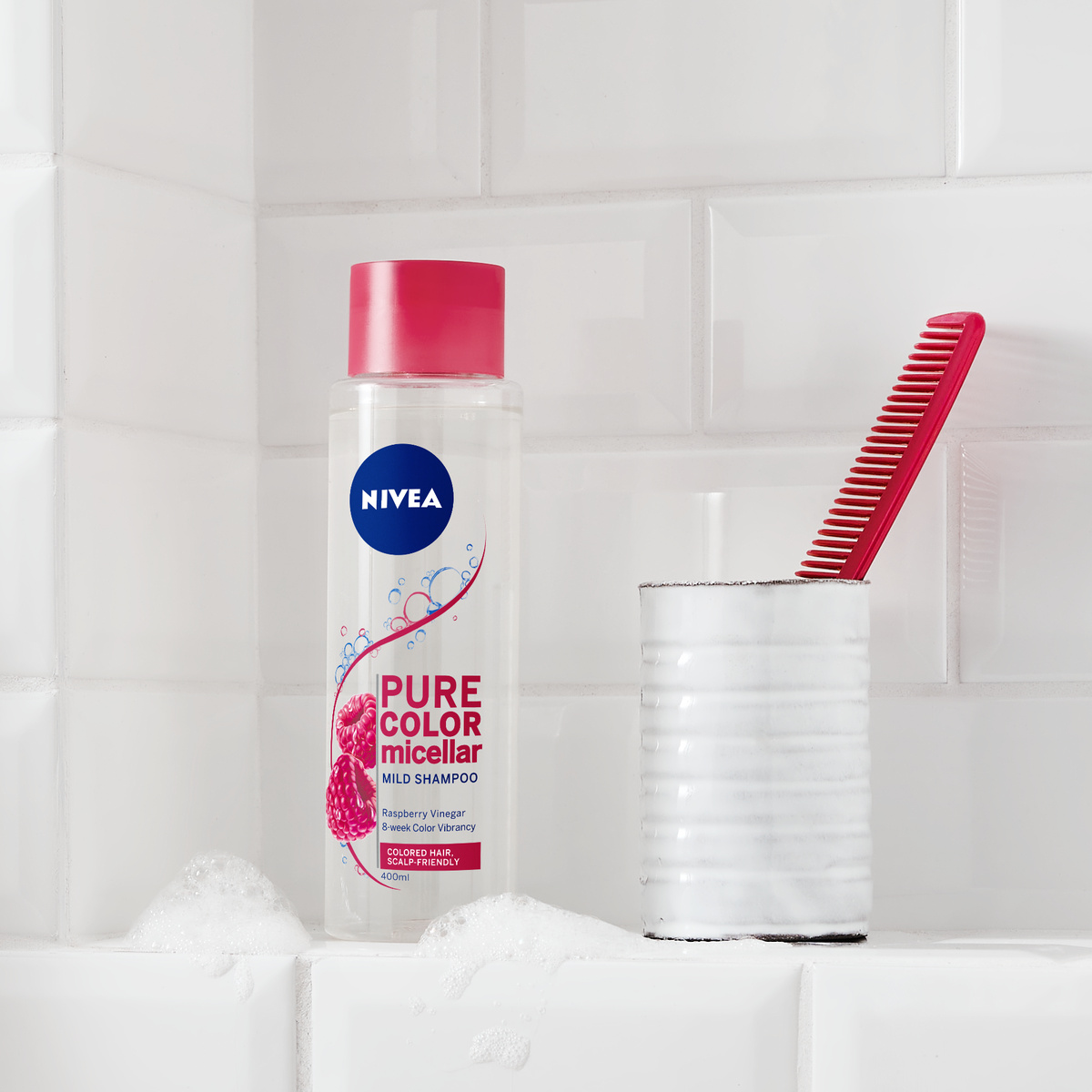 nivea szampon micelarny z octem malinowym