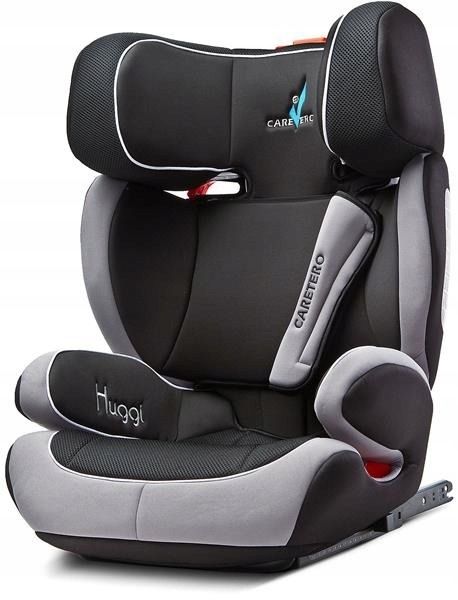 caretero fotelik samochodowy huggi isofix 15-36 kg black