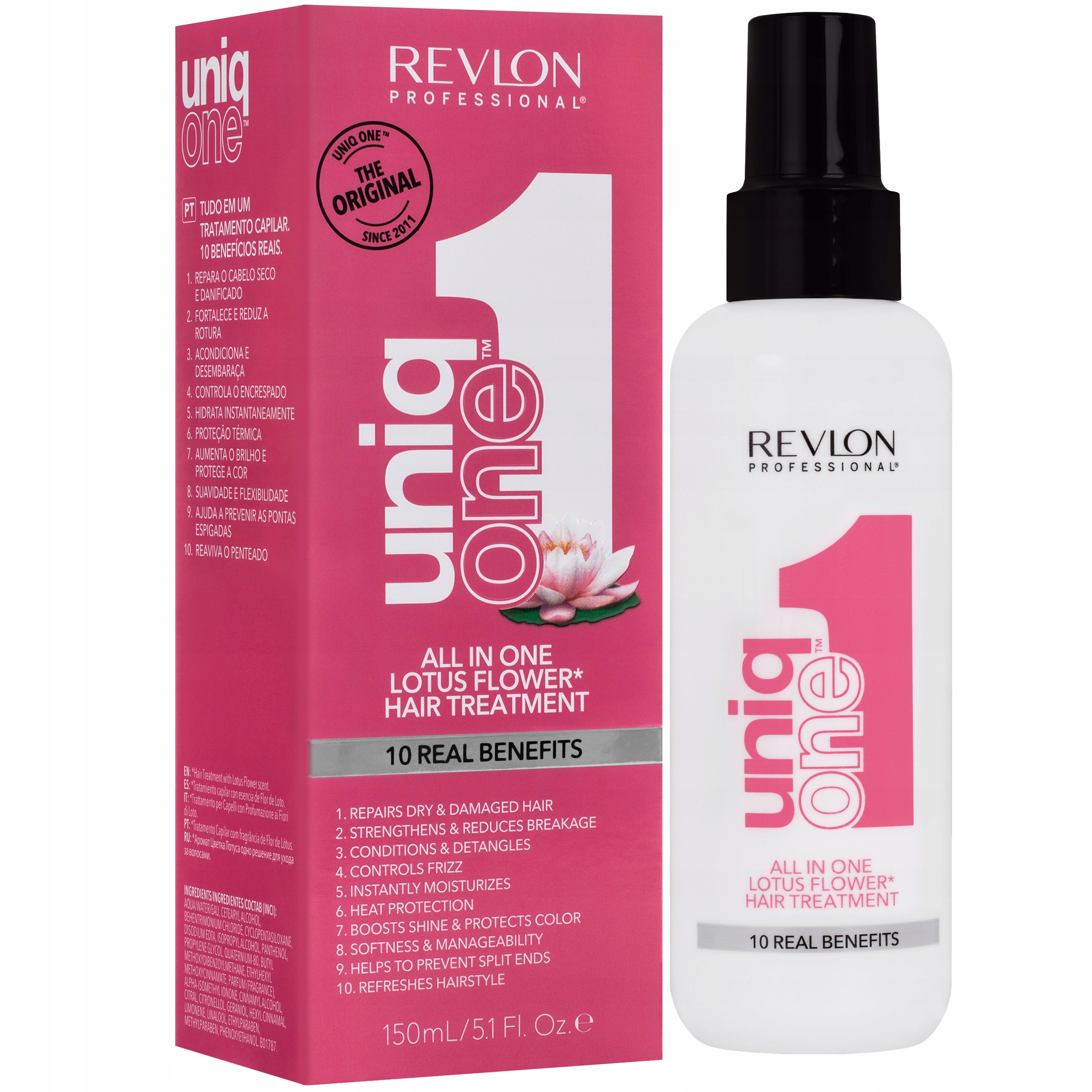 revlon professional leczenia włosy 150ml kwiat lotosu i szampon