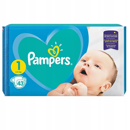 pampers new baby-dry pieluchy nr 1 2-5 kg opinie