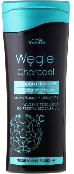 joanna węgiel szampon micelarny detoksykujący do włosów tłustych 200 ml