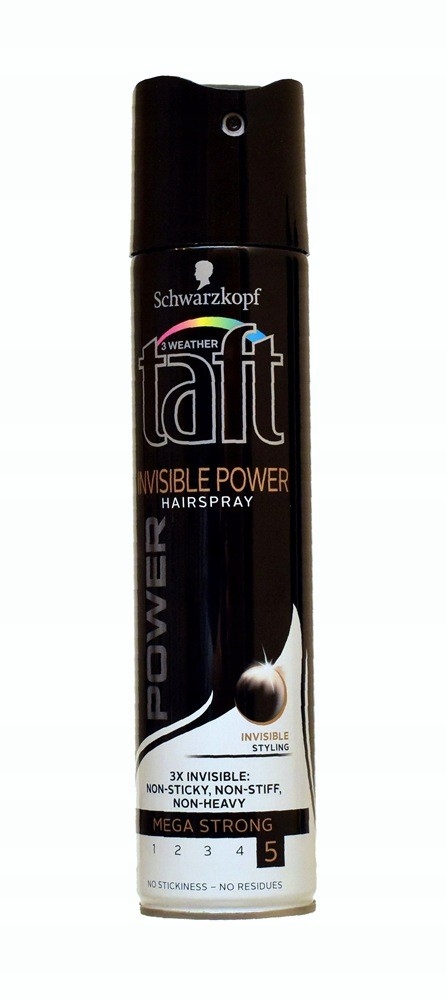 schwarzkopf taft invisible power lakier do włosów mega mocny