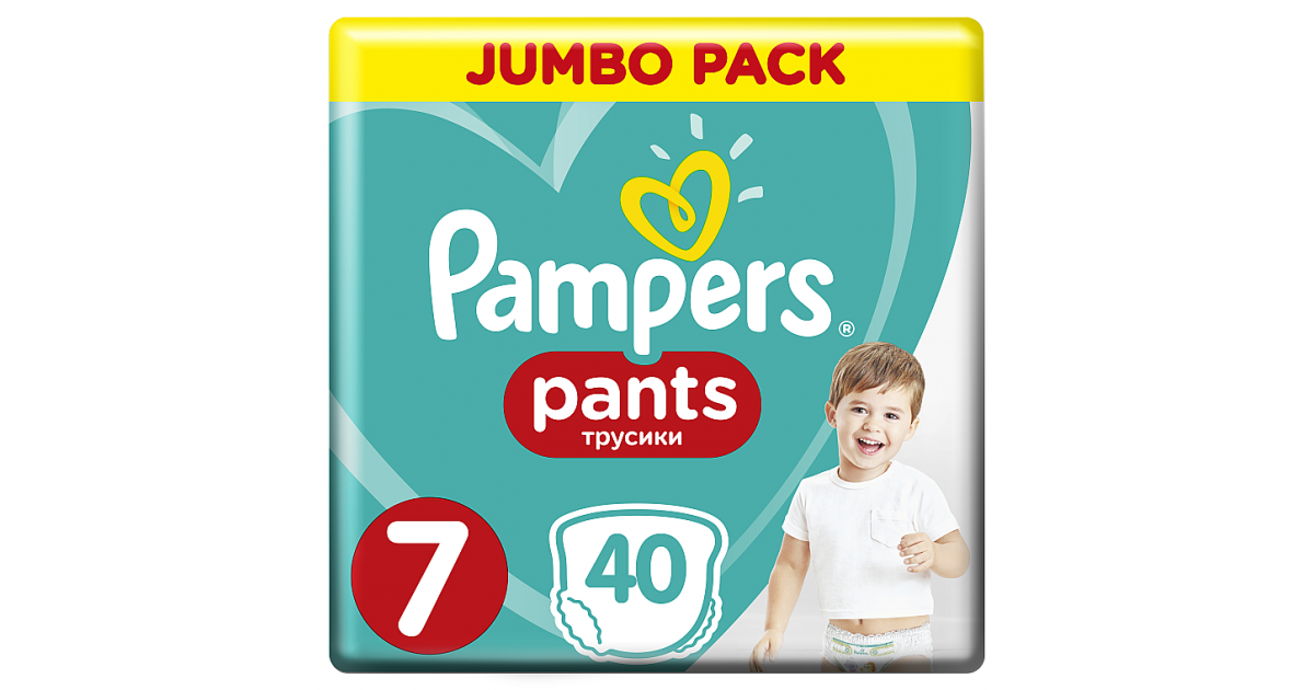 pampers pants 7 40 sztuk