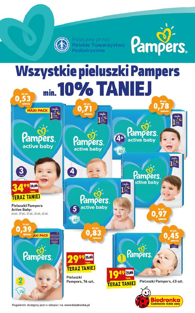 promocje pampers biedronka