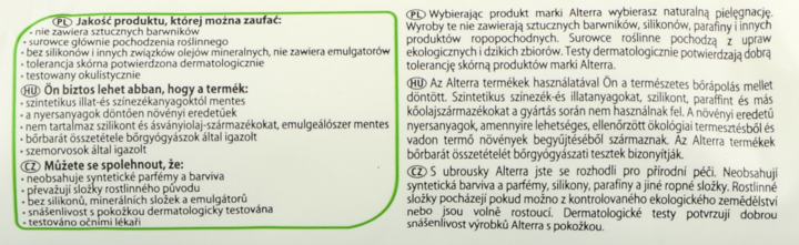 alterra nawilżane oczyszczające chusteczki micelarne rossmann