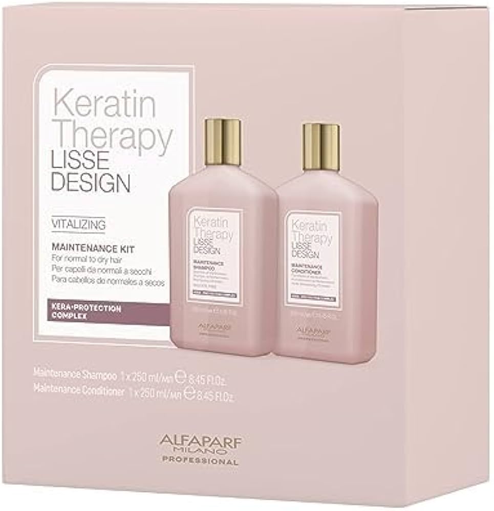 2x alfaparf lisse design keratin szampon odżywka opinie