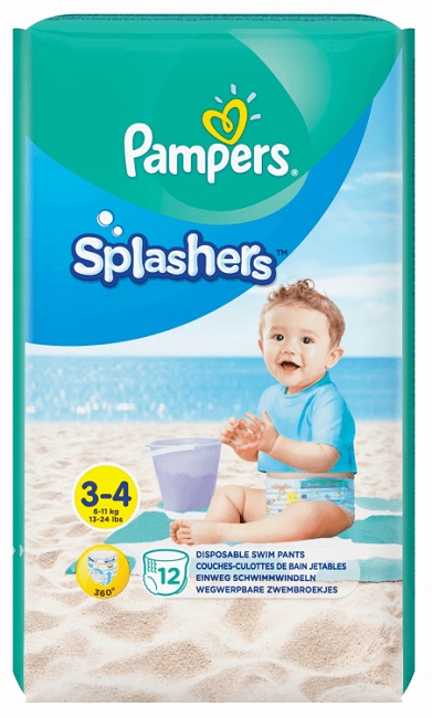 3 latek pampers na basen