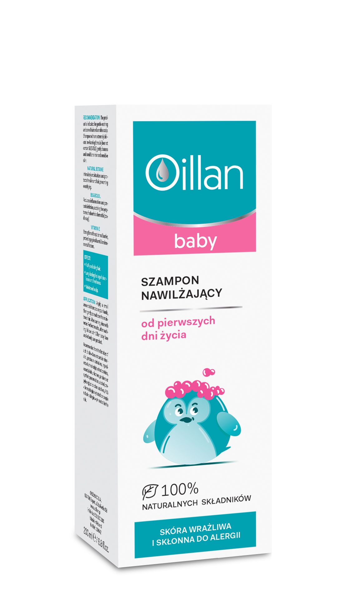 oillan baby szampon nawilżający 200ml