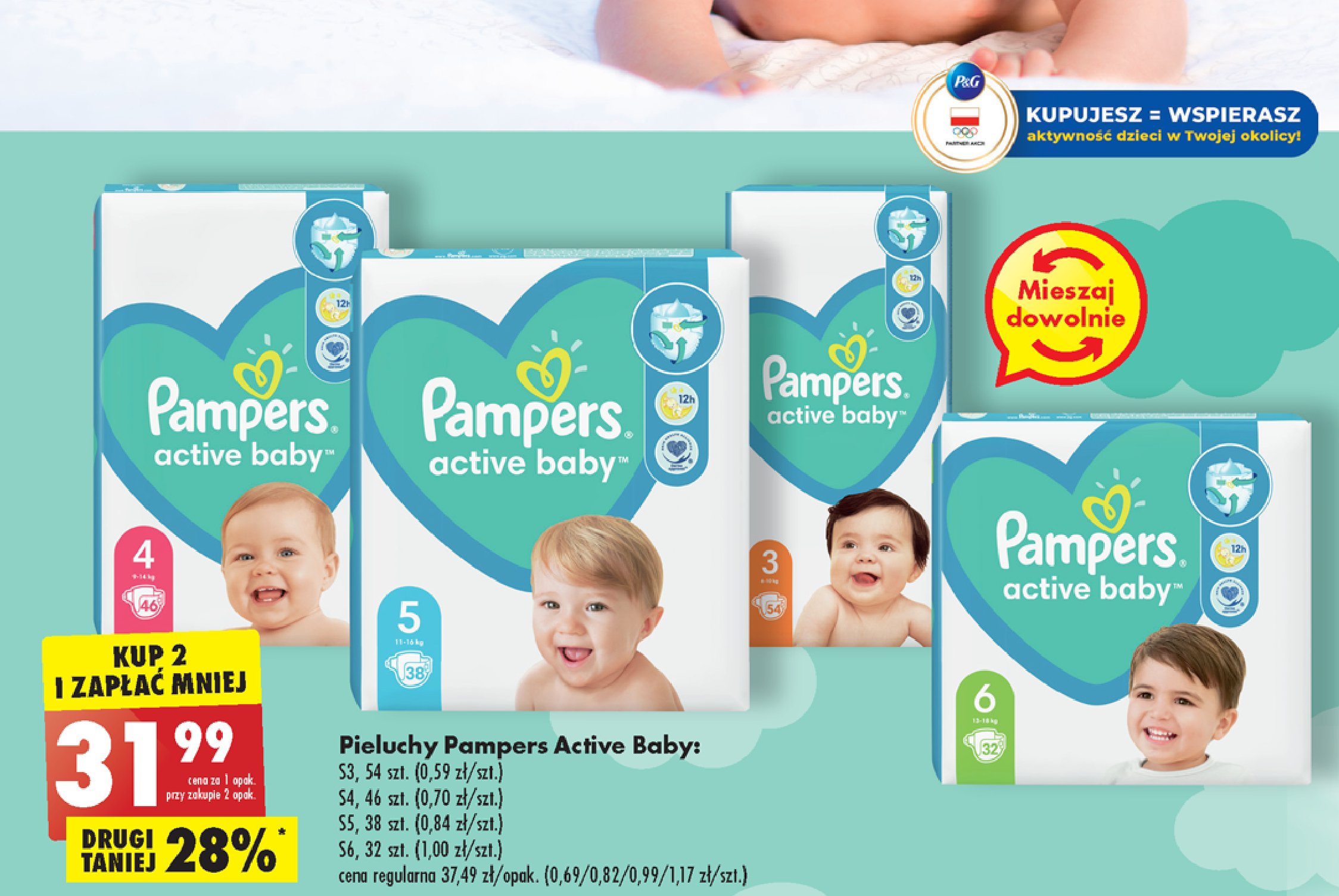 pampers zniżka na pampersy