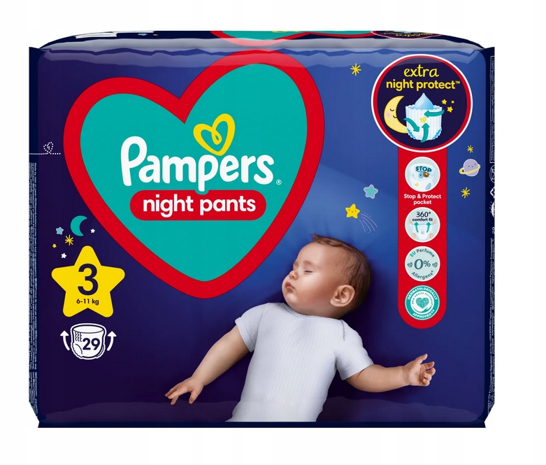 pampers na noc przecieka