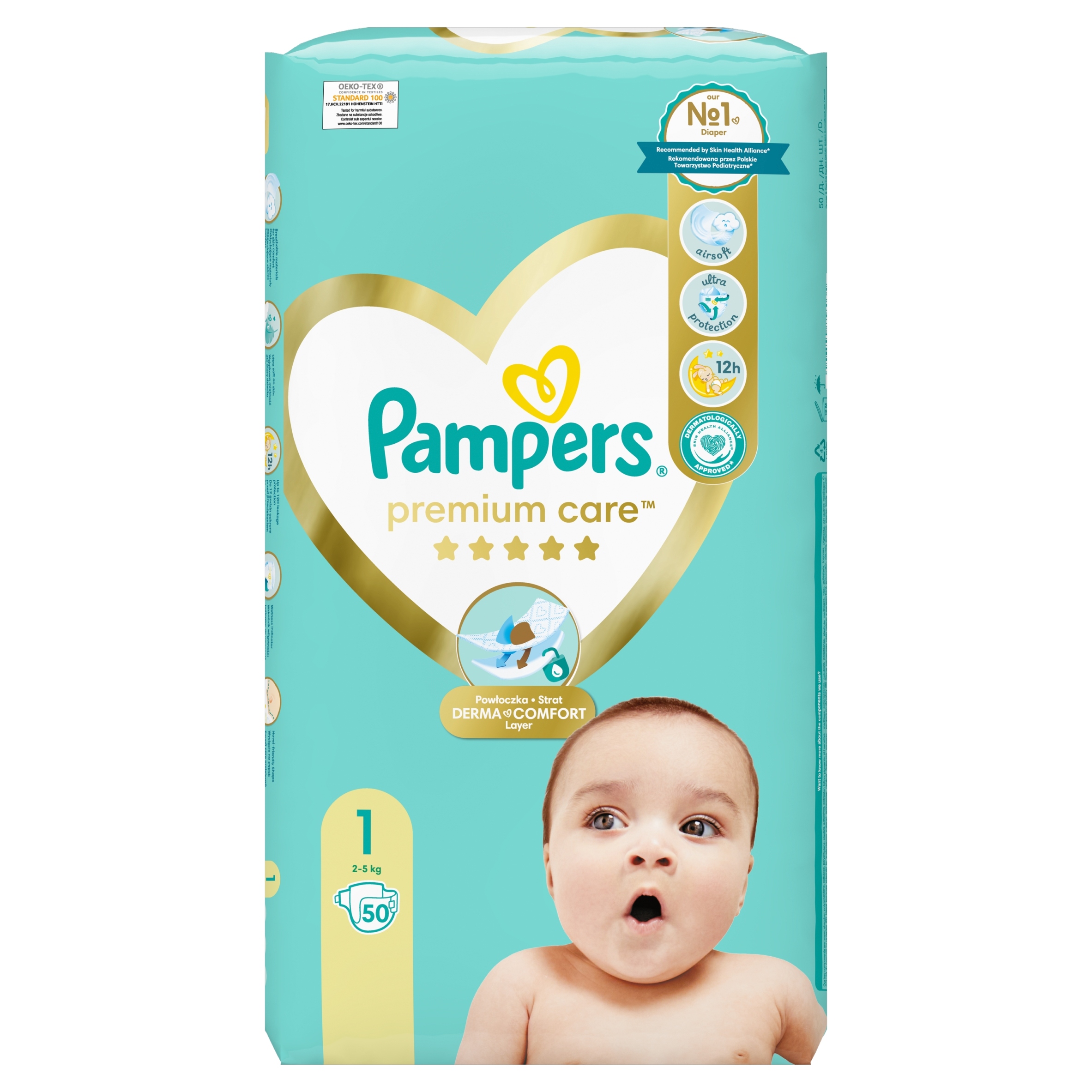 przedziały wagowe pieluch pampers