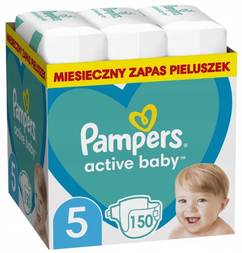 pieluchy pampers active baby dry 5 mega box