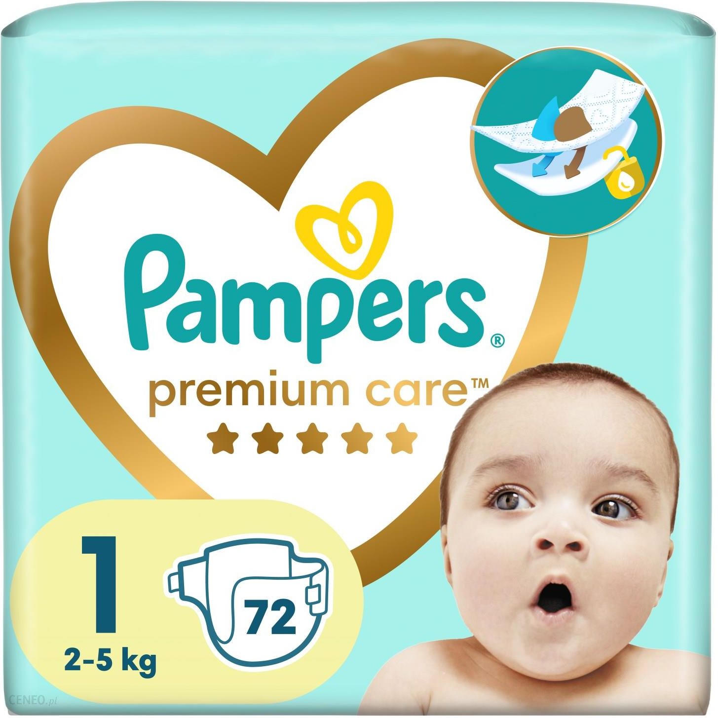 pieluchy pampers premium care 1 newborn 2 mini 168szt