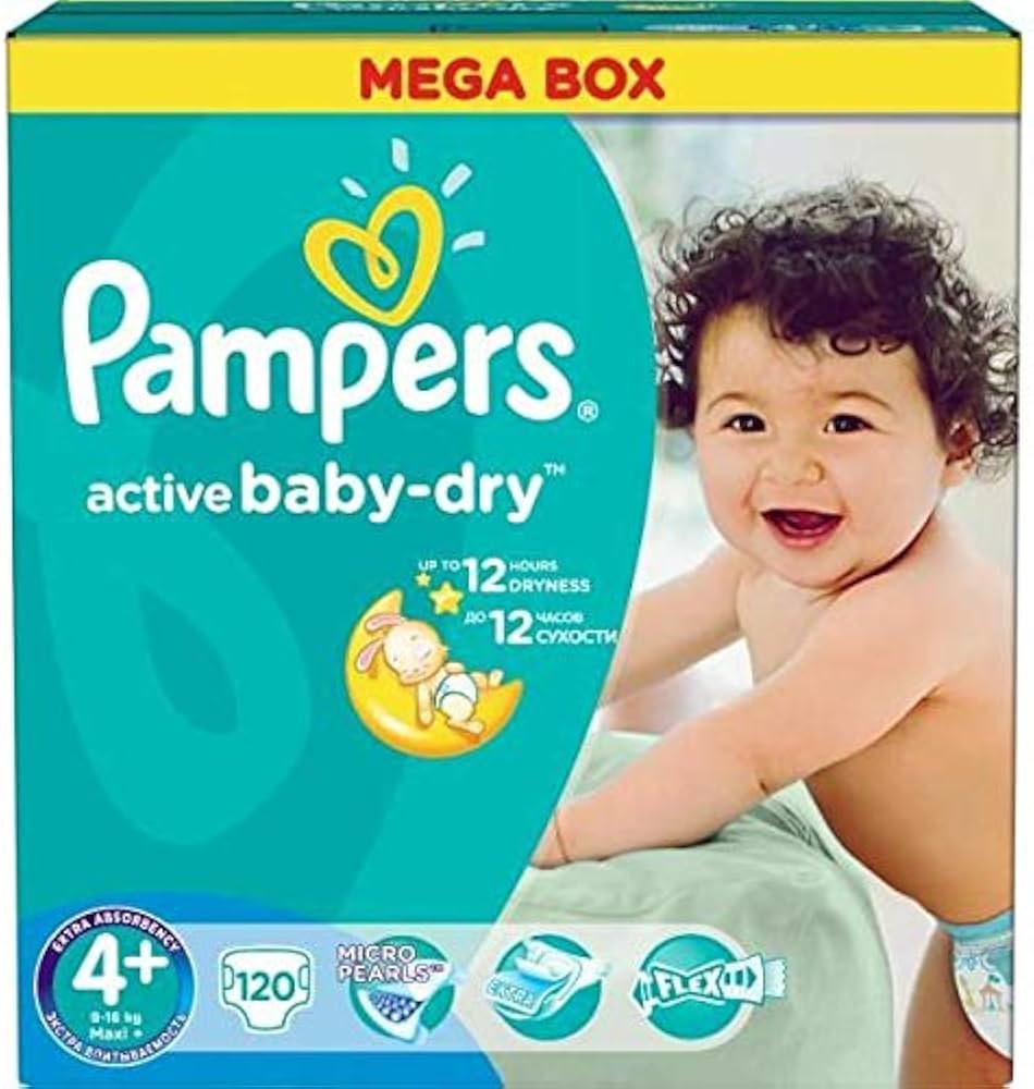 pampers active baby 4+ 9-16