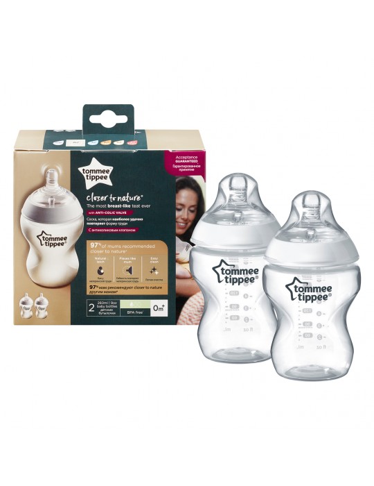 Tommee Tippee Closer To Nature Butelka do karmienia 3m+