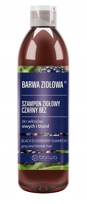 barwa ziołowa szampon do włosów czarny bez