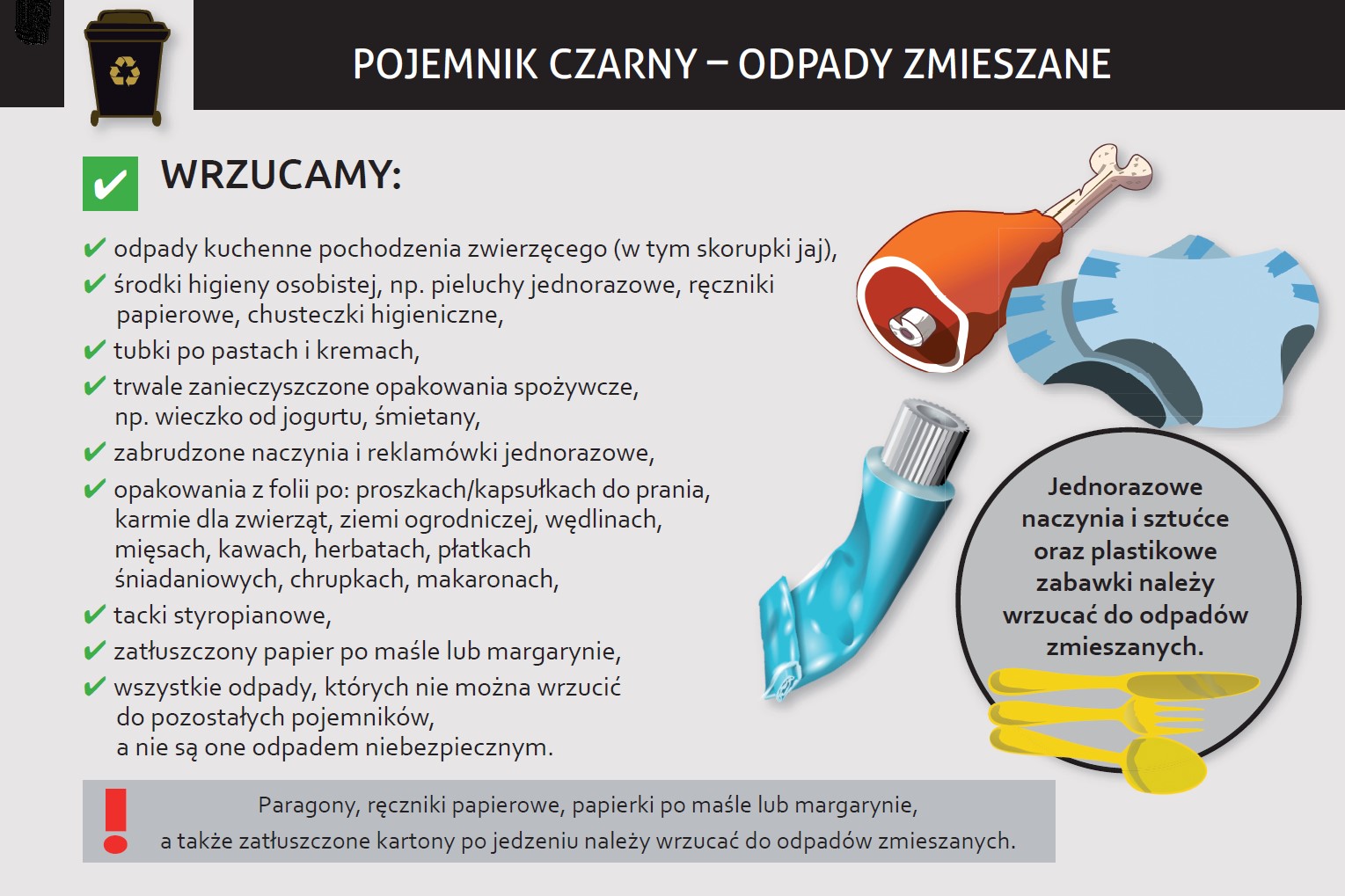 odpady gdzie wrzucac pieluchy