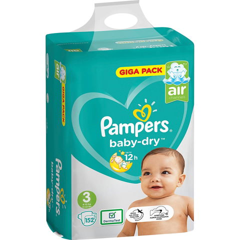 pampers 152 szt