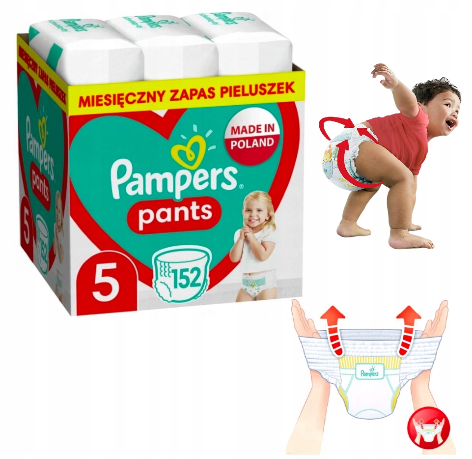 co to za pasek w pirluchomajtkach pampers pants