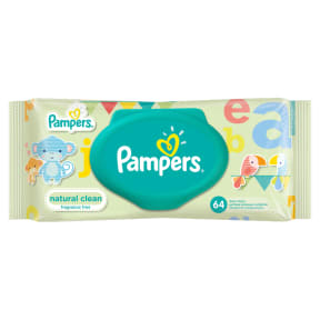 chusteczki pampers naturally clean cena