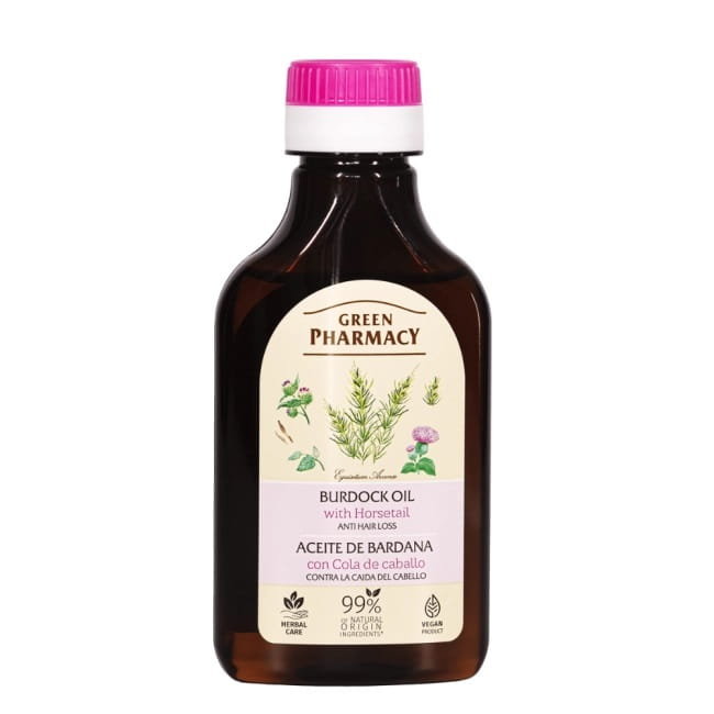 green pharmacy balsam do włosów przeciw wypadaniu olejek łopianowy 300ml