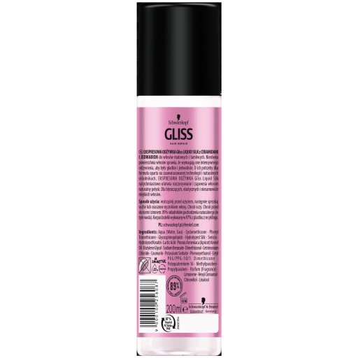 gliss kurliquid silk odżywka do włosów matowych i łamliwych