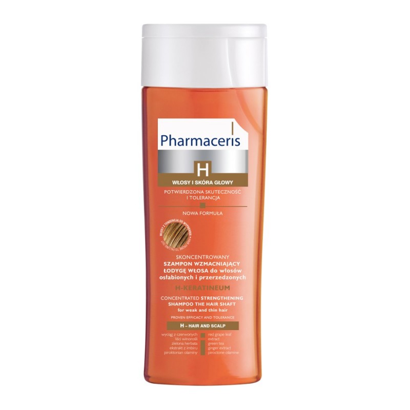 h-keratineum szampon wzmacniający do włosów osłabionych pharmaceris