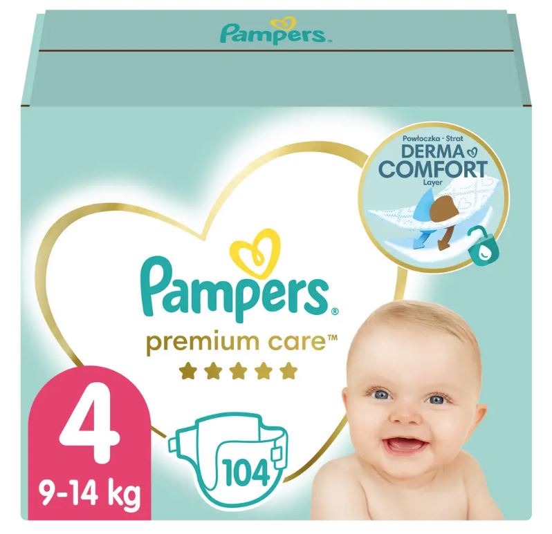 pampers pieluchy premium care 4 maxi 104 szt