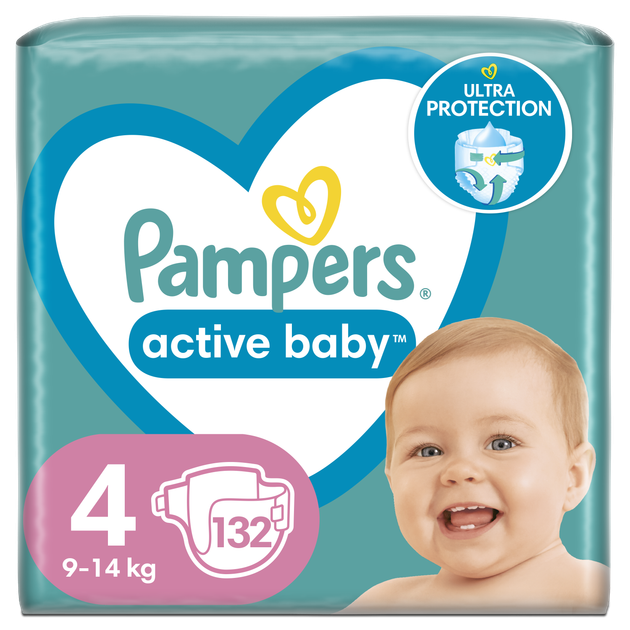 pampers active baby rozmiar 4 174 pieluszki 9-14 kg