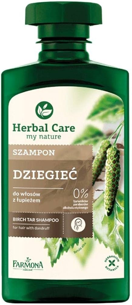 farmona herbal care szampon do włosów z łupieżem dziegieć