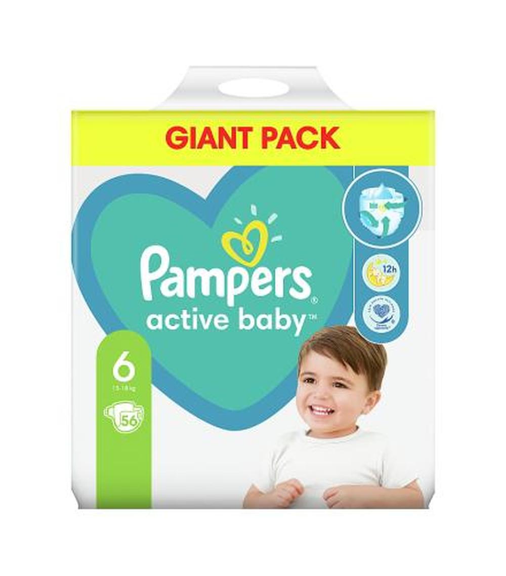 pampers 6 active baby dry 43 szt