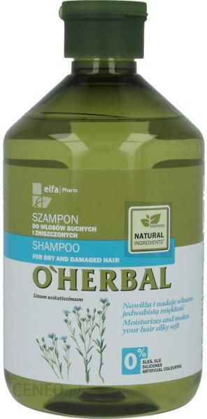 o herbal szampon do wlosow suchych i zniszczonych