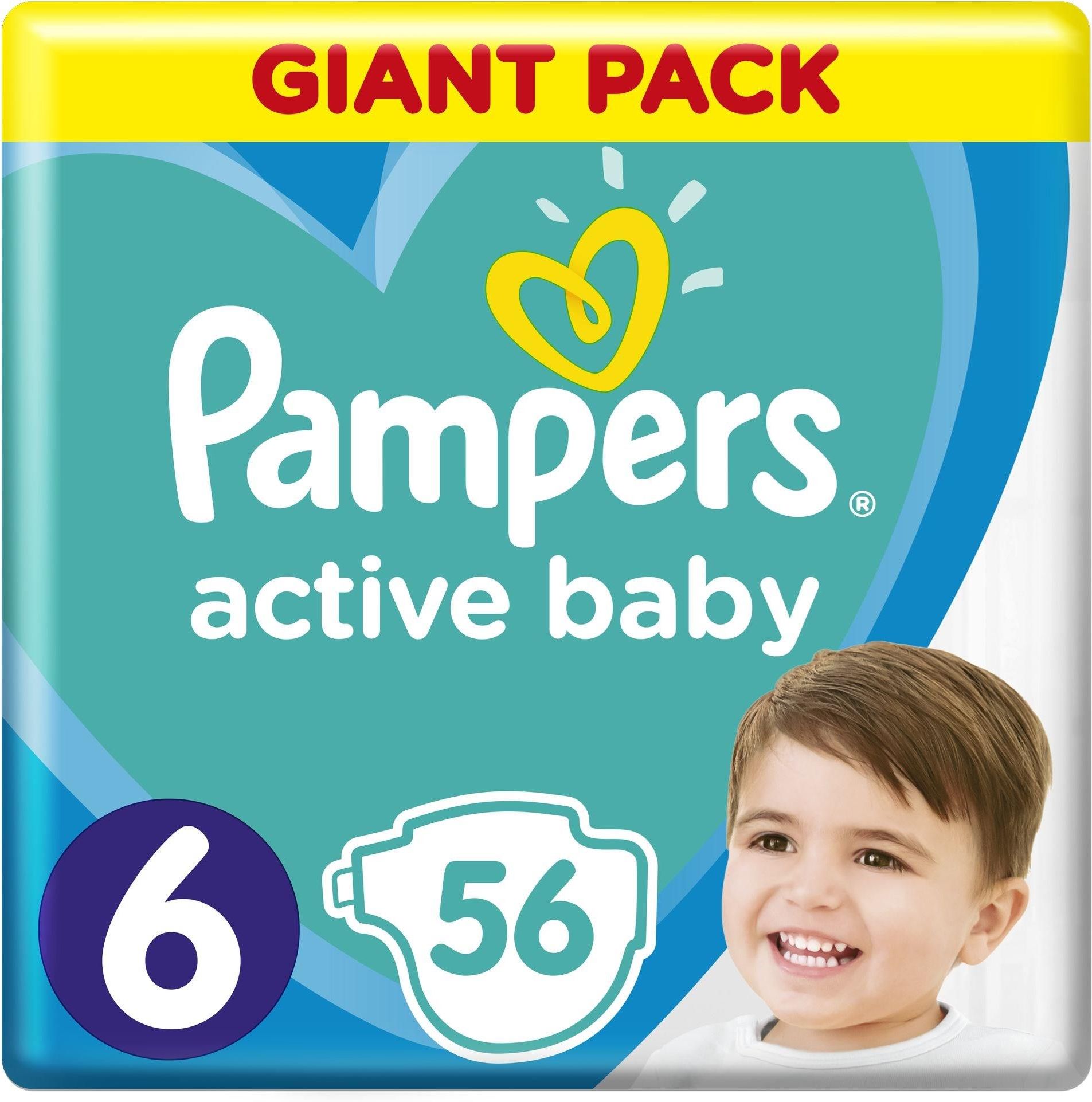 pampers active baby 6 56 sztuk cena