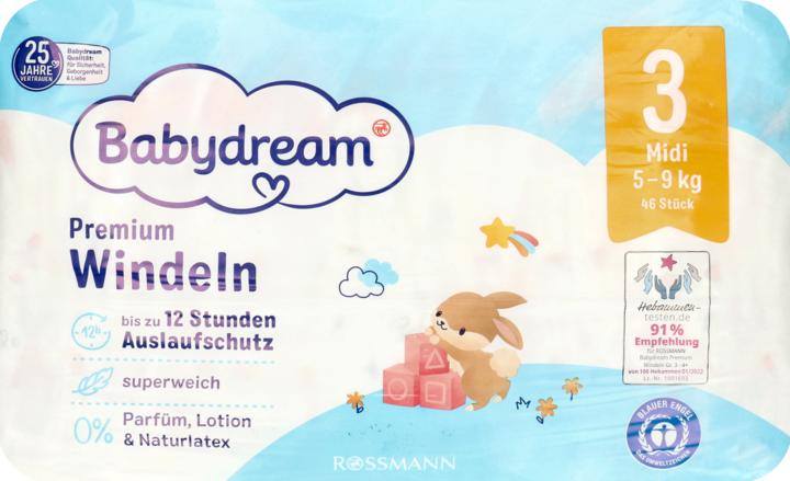 babydream pieluchy 3 które