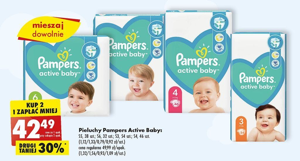 pampers active baby 3 biedronka