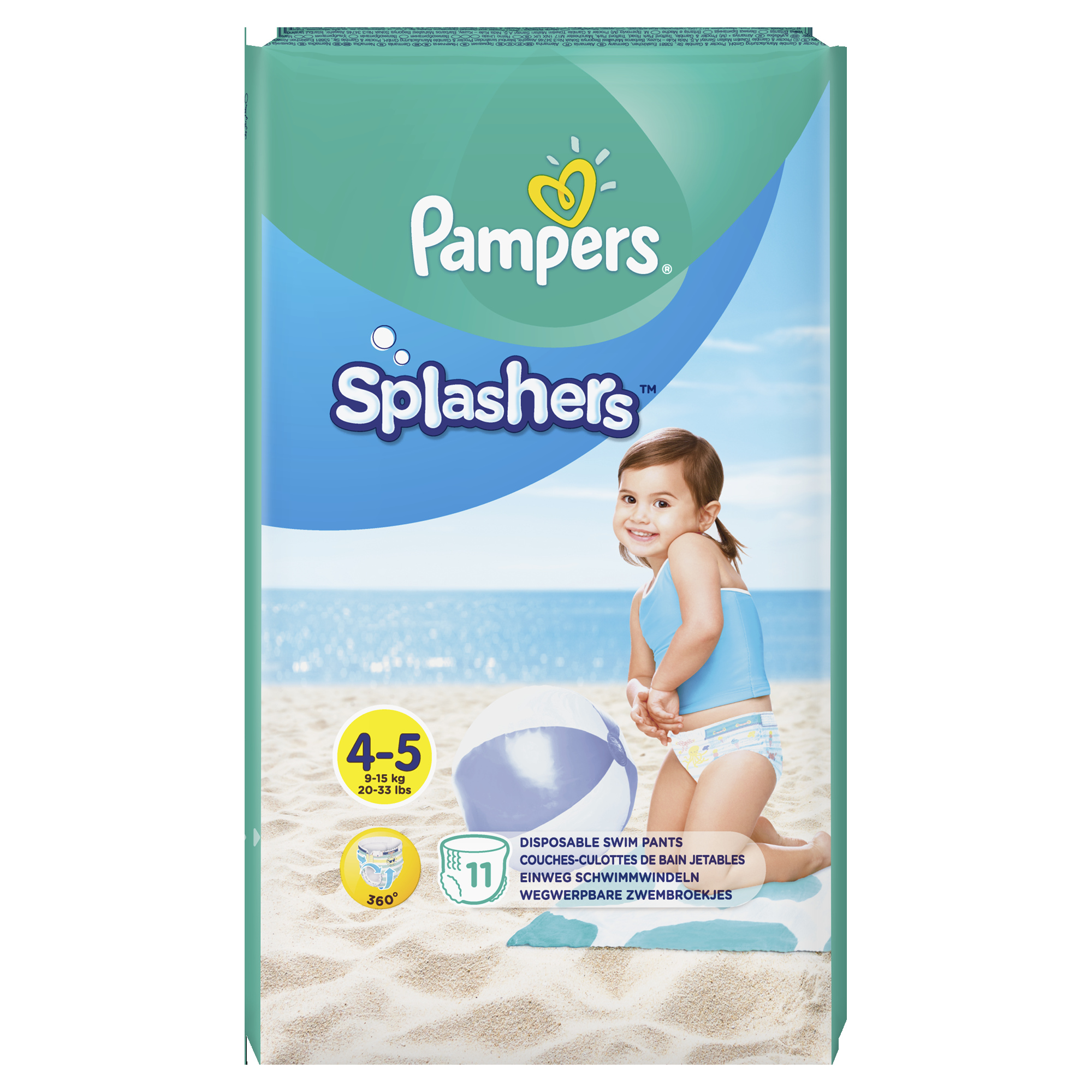 pampers pieluszki na basen splashers 4 maxi 11