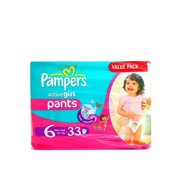 pampers active girl