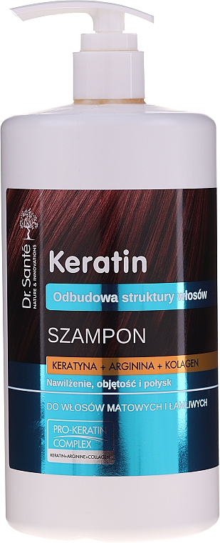 elfa pharm dr sante keratin hair szampon keratyna 250ml