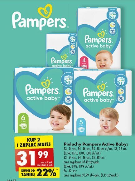 pieluchy pampers 5 biedronka