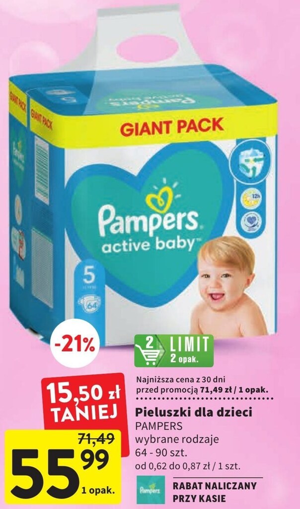 intermarche promocja pampers